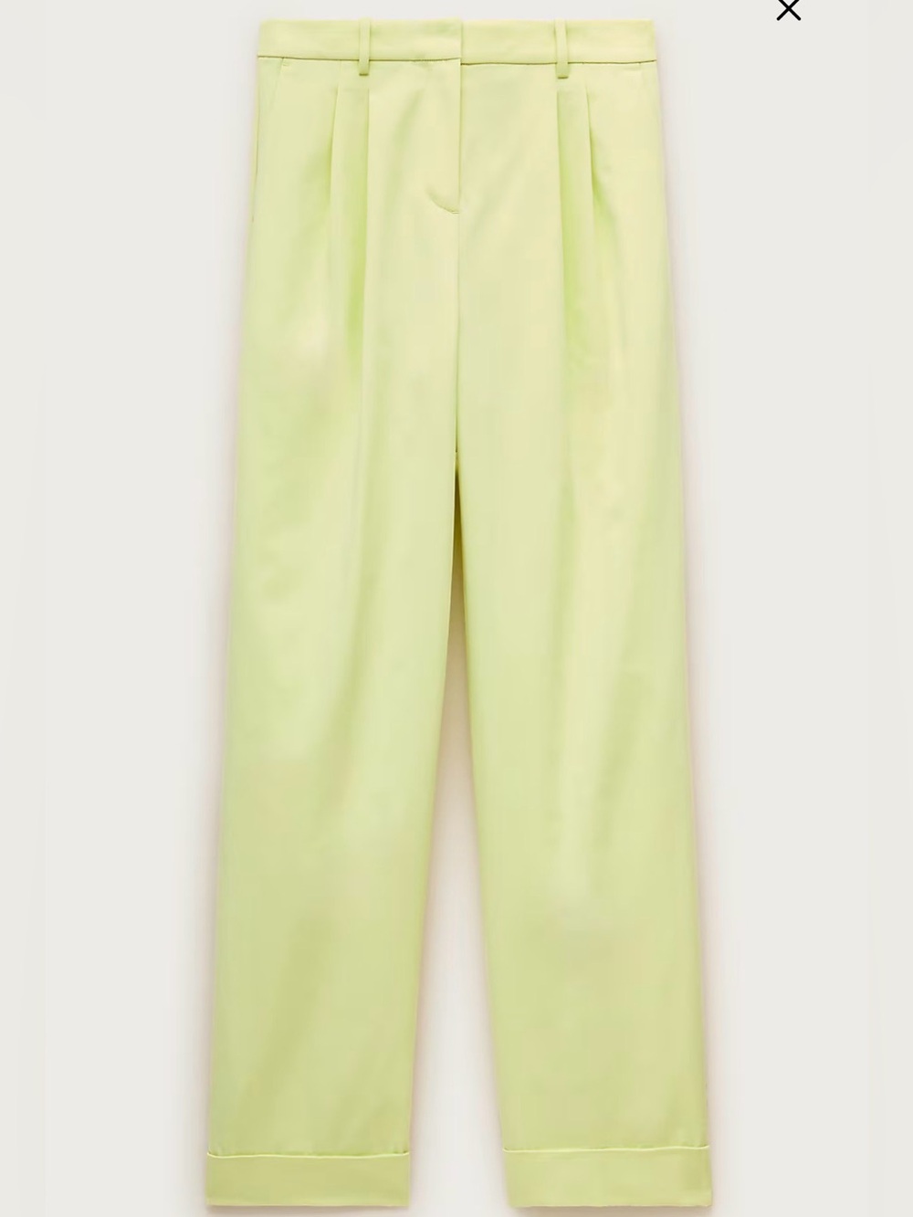 J.Crew Wide-leg Pleated Pants In Lime Nectar NWT Size 2